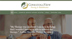 Desktop Screenshot of conestogaviewnursing.com